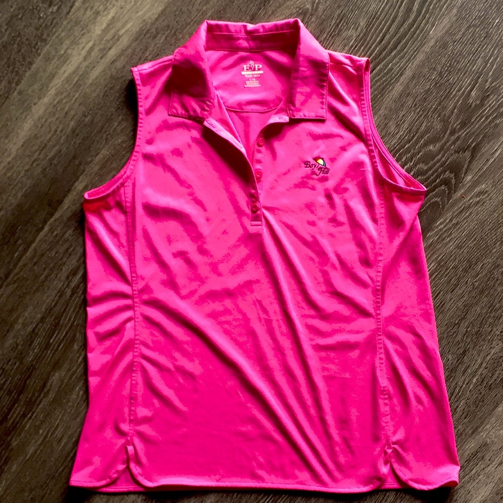 2/$12. EP TOUR TECH L/G   LOGO BAYHILL GOLF SHIRT